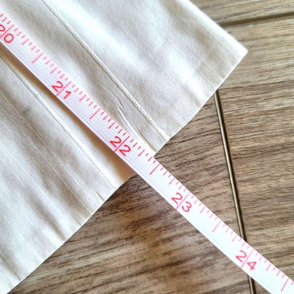 INC International Concepts Subtle Pinstripe Shiny Shirt w/ Clasps & Buttons 10 - Picture 9 of 10